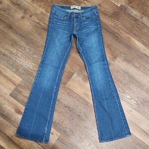 Victoria's Secret PINK Women's Low Rise Flared Leg Jeans in Denim Blue